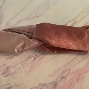 Pink silky headband